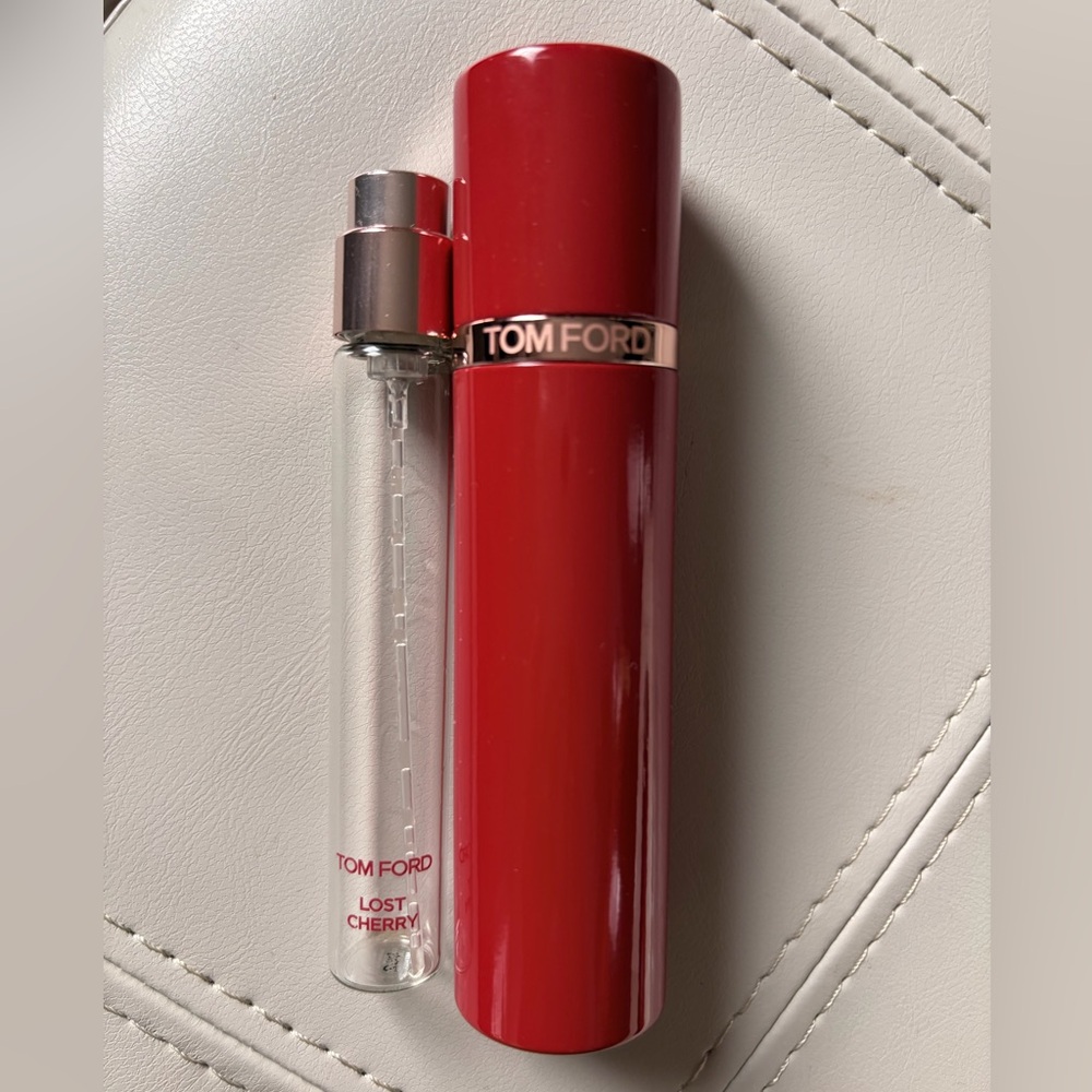 Tom Ford Cherry Red Perfume Holder with Glass Vial
